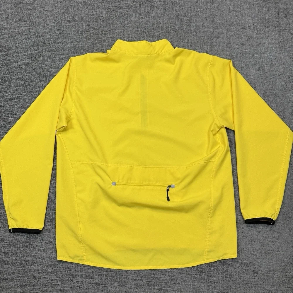 Vintage Nike Jacket Men's XL Yellow 1/4 Zip Pullover Windbreaker Golf‎